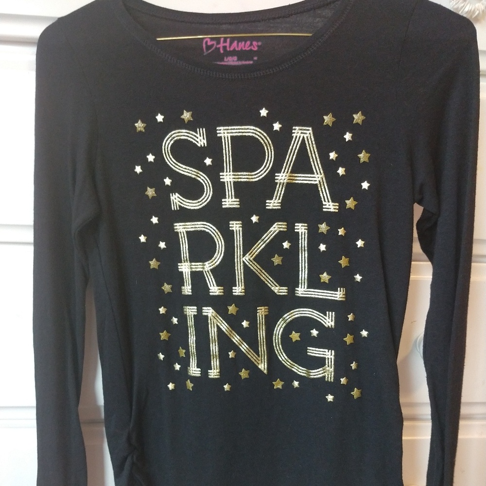 Sparkling long sleeve shirt